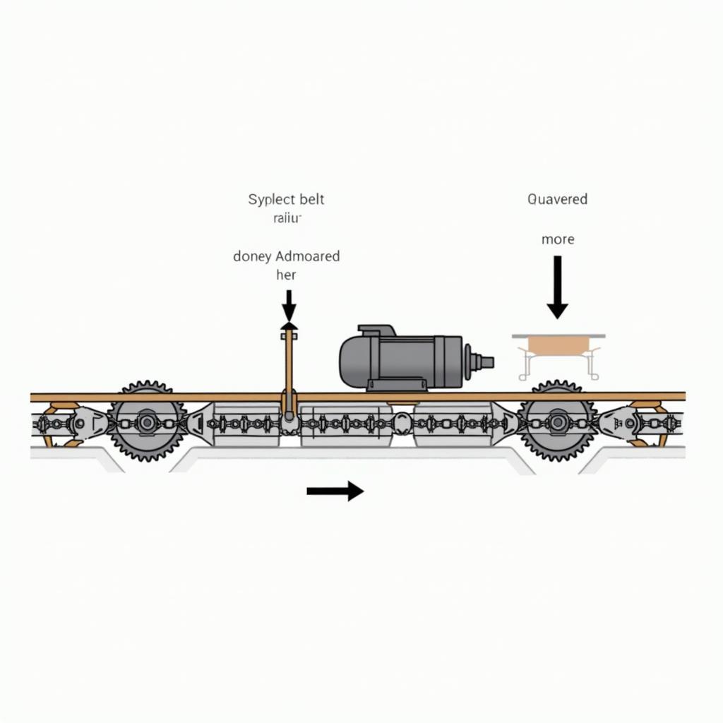 Ứng dụng của tỉ số truyền nhông xích trong hệ thống băng tải công nghiệp